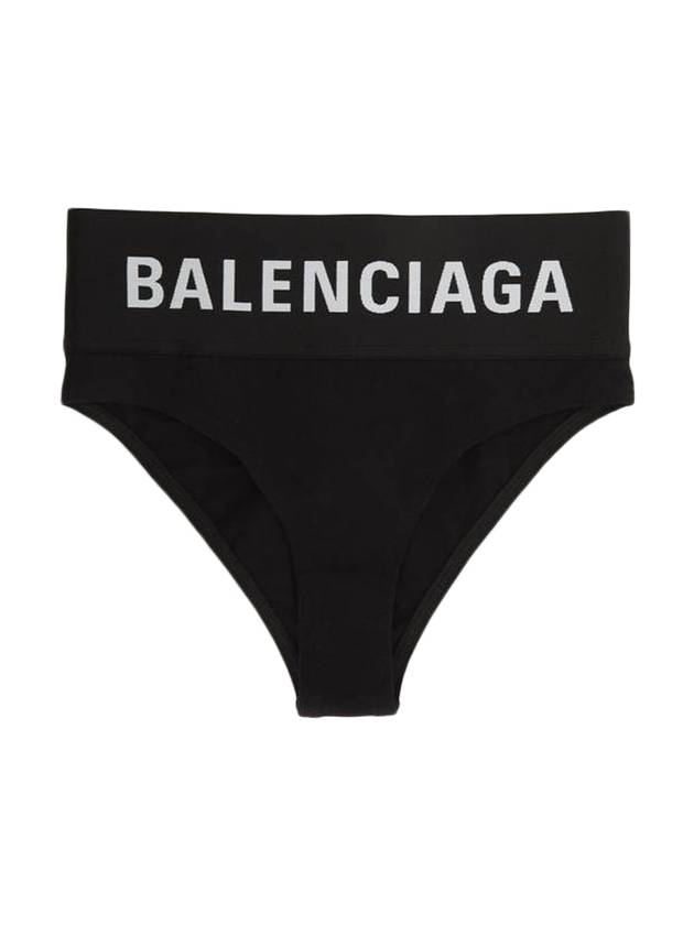 Luxury Balenciaga  Logo Elastic Briefs Black