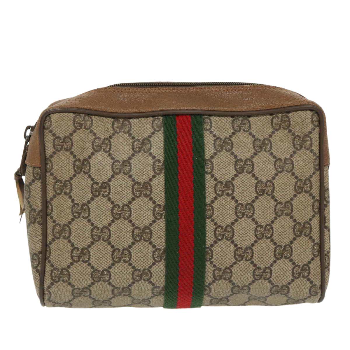 Gucci Beige Canvas Clutch Bag