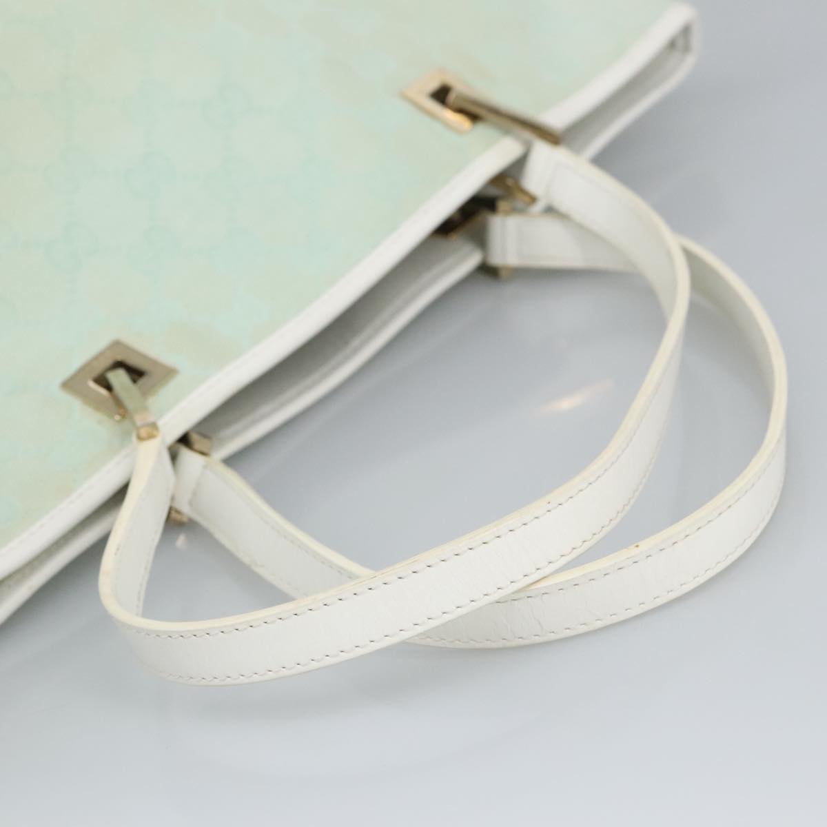 Gucci Blue Canvas Tote Bag