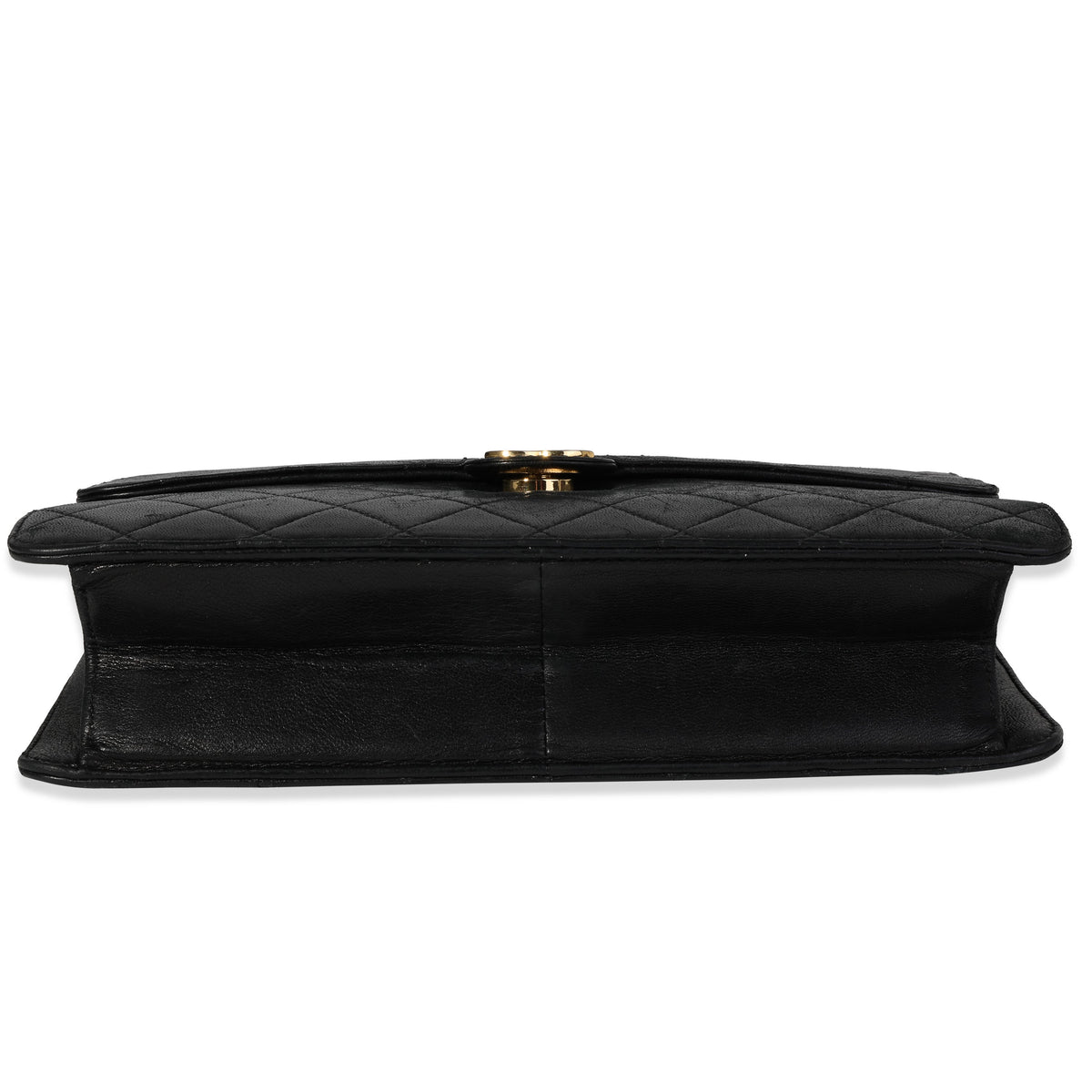 Chanel Vintage Black Quilted Lambskin Single Flap Bag