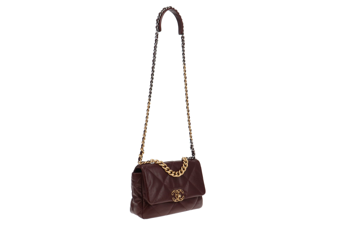 Chanel 19 Handbag Maroon Goatskin RRP €6500