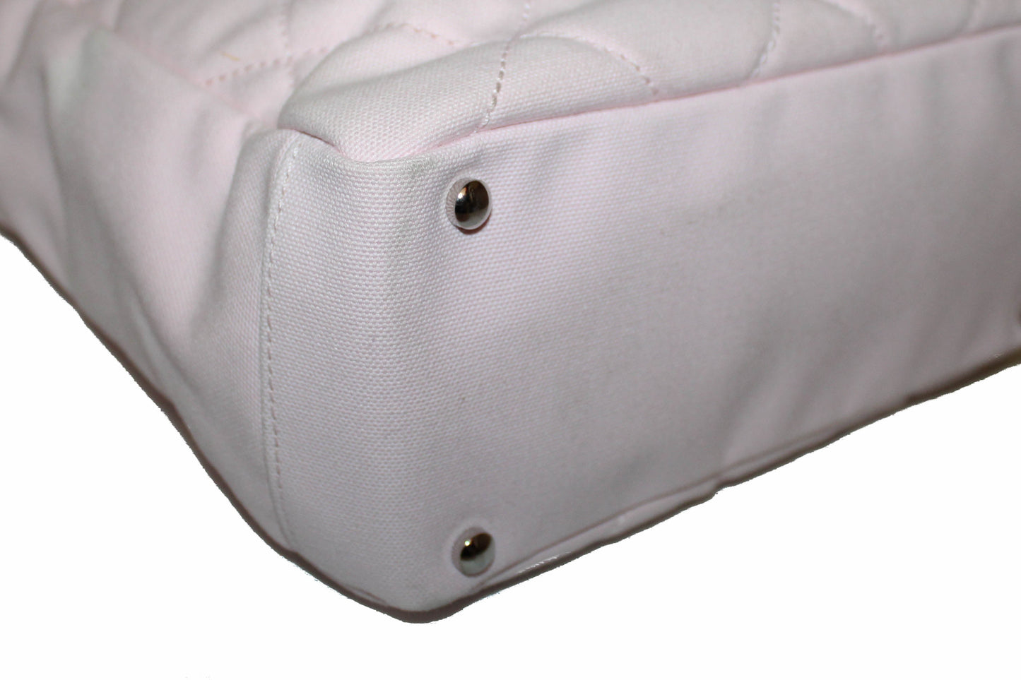 Chanel Pink Biarritz Canvas Leather Tote