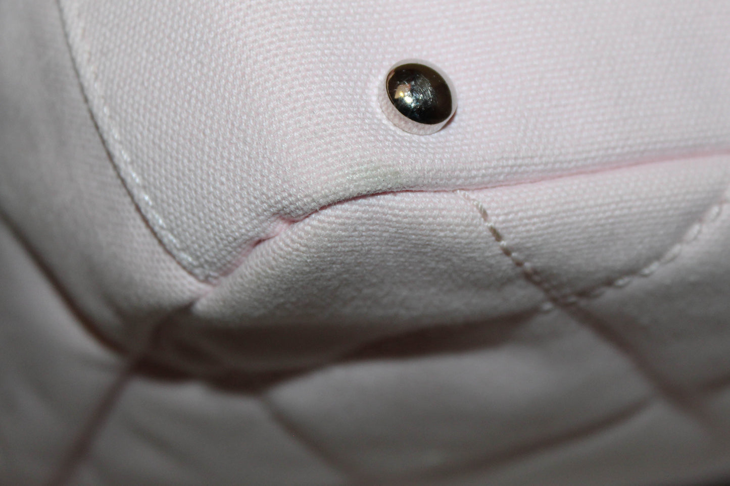 Chanel Pink Biarritz Canvas Leather Tote