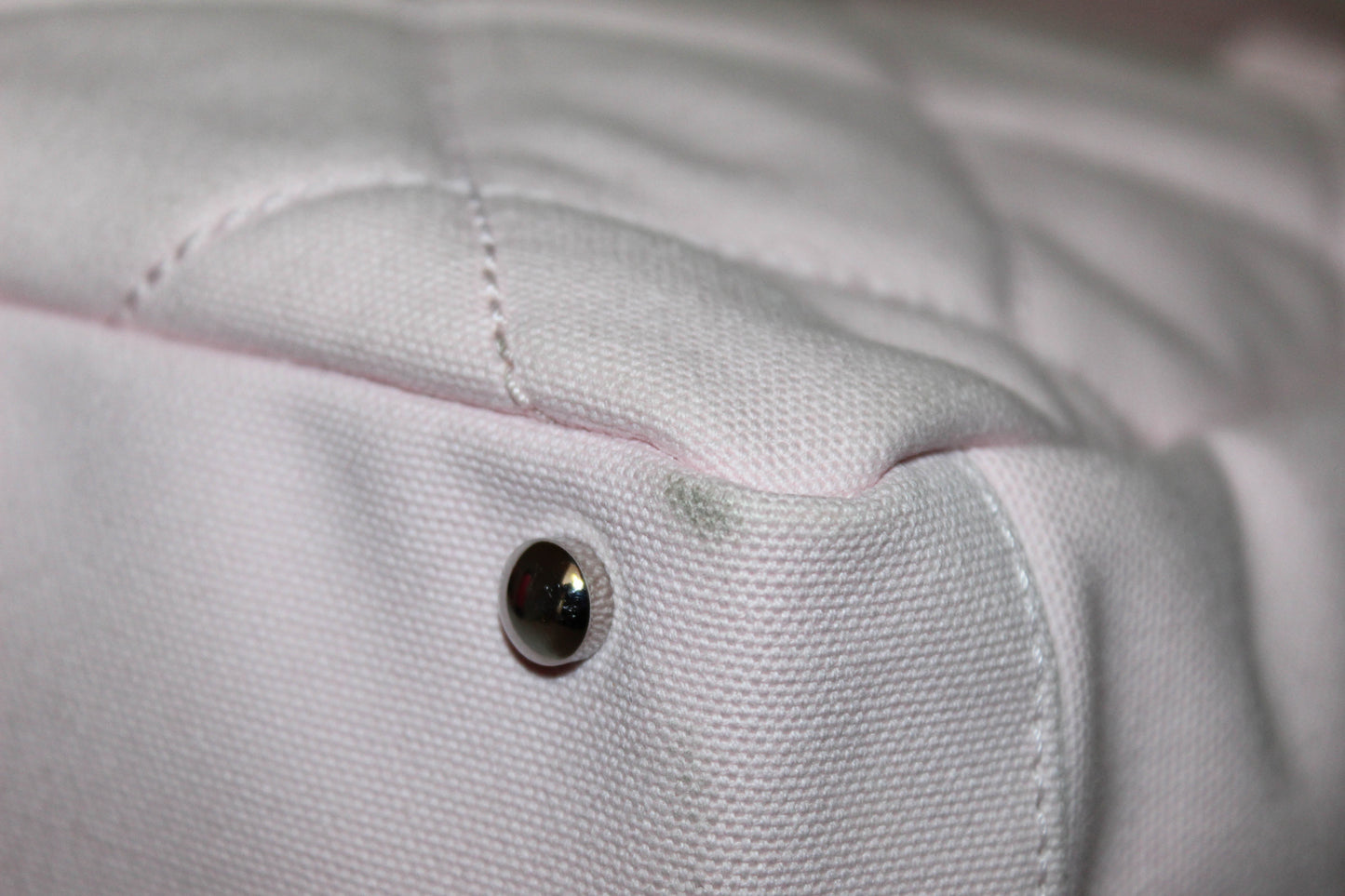 Chanel Pink Biarritz Canvas Leather Tote