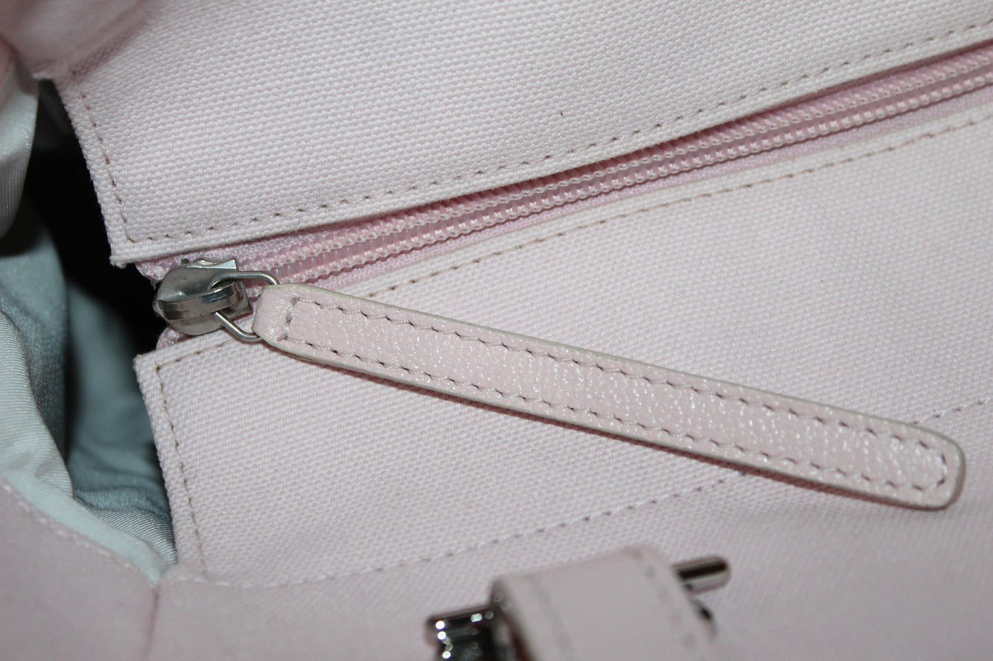 Chanel Pink Biarritz Canvas Leather Tote