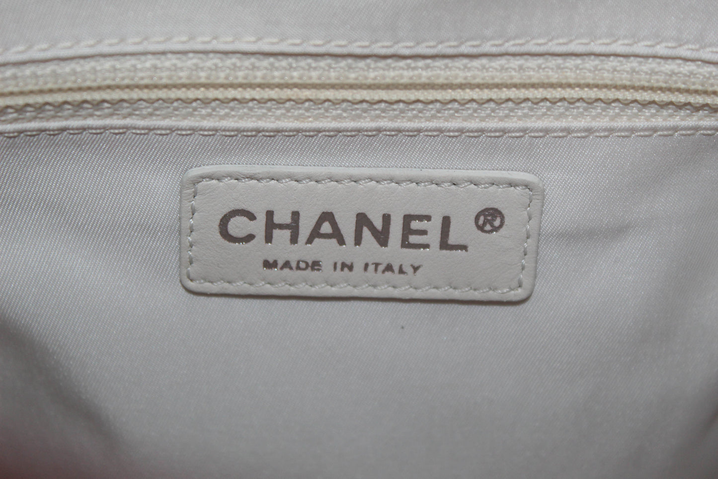 Chanel Pink Biarritz Canvas Leather Tote