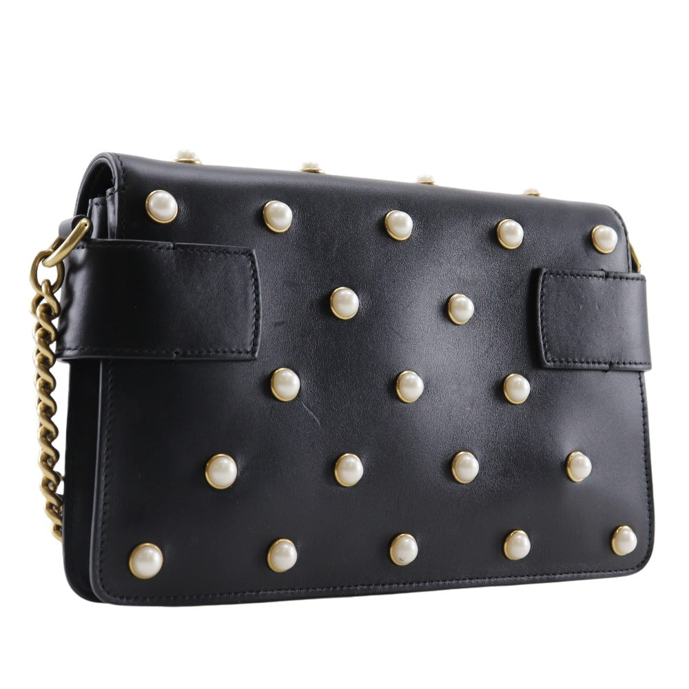 Gucci Broadway Black Leather Shoulder Bag