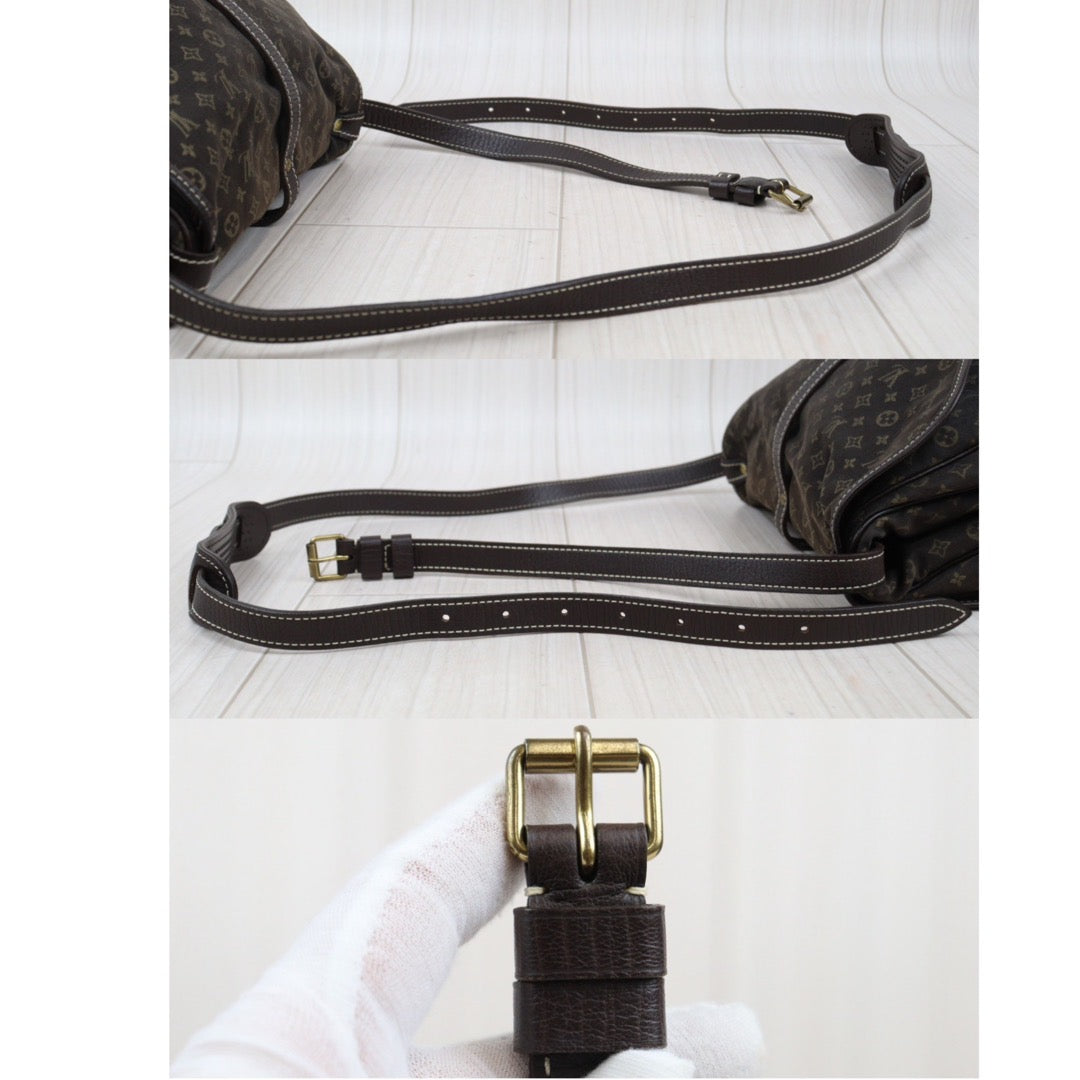 Rank A ｜LV Monogram Mini Run Saumur  Shoulder Bag Canvas Leather Brown｜24032610