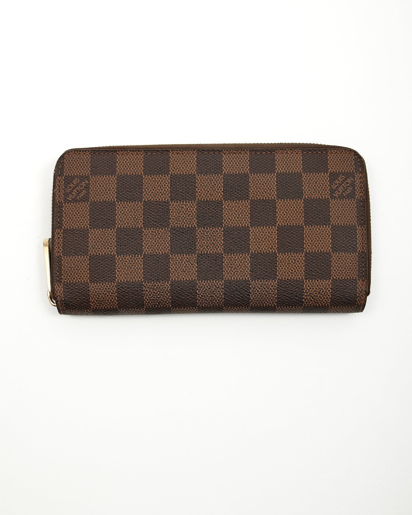 Louis Vuitton Damier Ebene Canvas Zippy Wallet