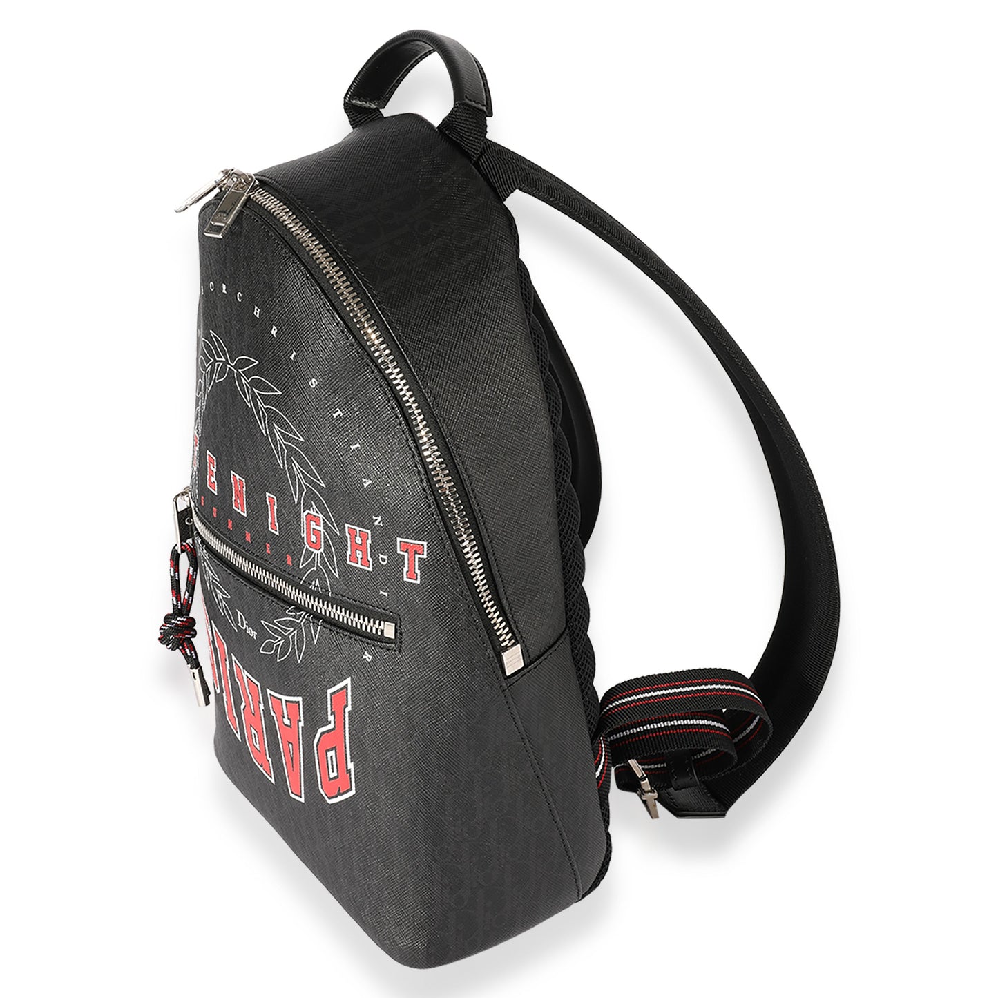 CHRISTIAN DIOR Homme Black Coated Canvas Late Night Backpack