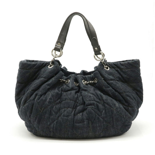 Chanel Denim Leather Coco Cabas GM Tote
