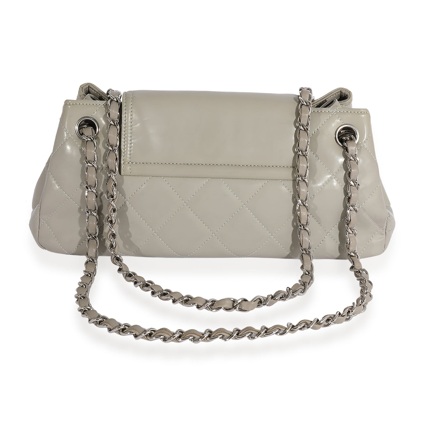 CHANEL Gray Quilted Glazed Leather Reissue Accordion Flap Bag