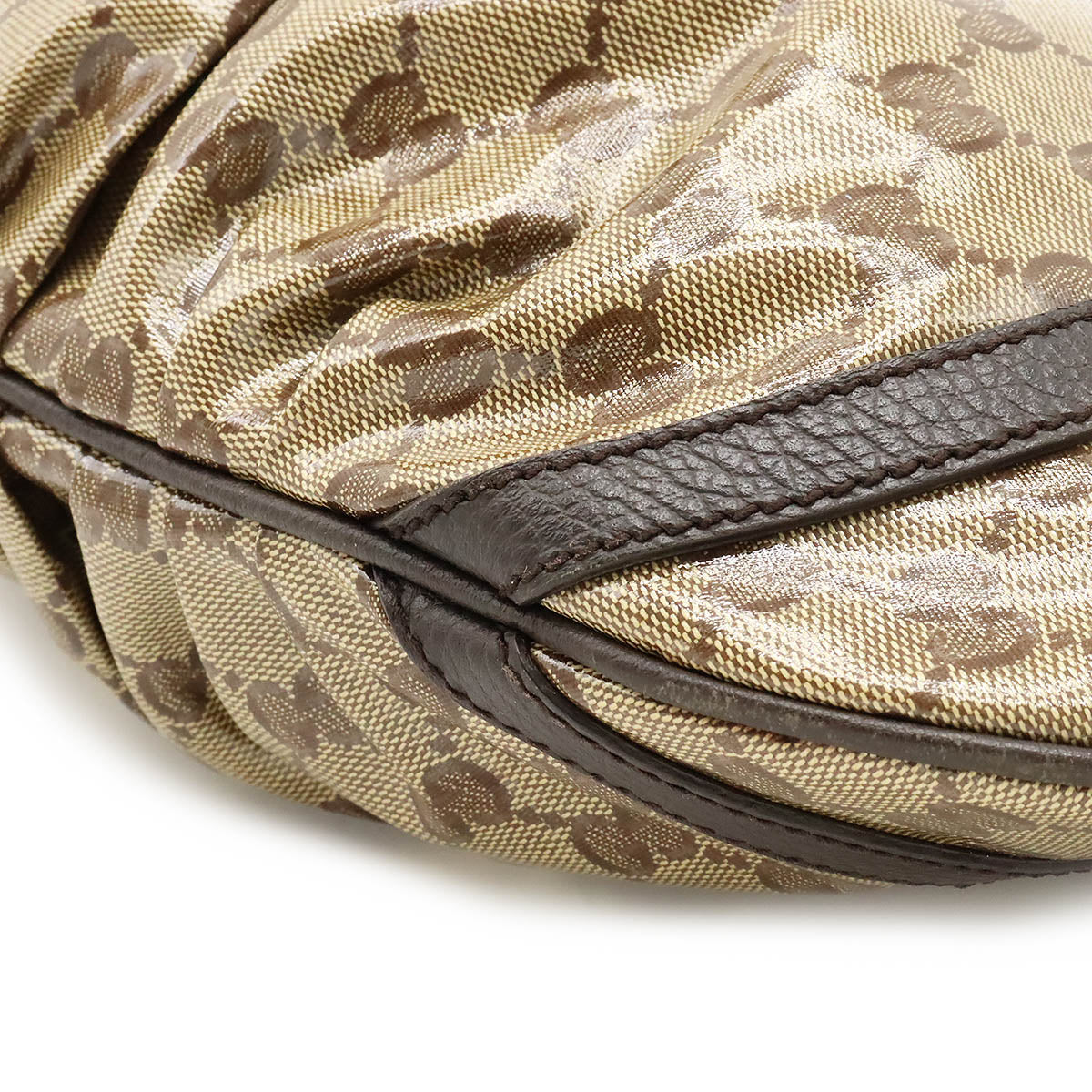 Gucci GG Crystal Coated Canvas Shoulder Bag 265691