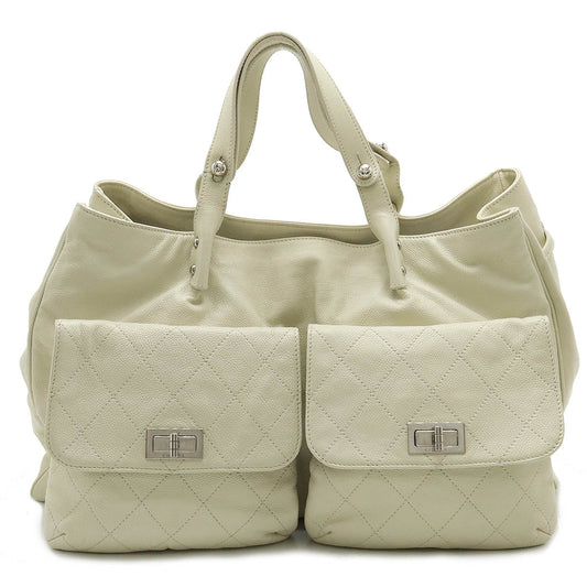 Chanel Caviar Skin 2.55 Matelasse Tote Bag