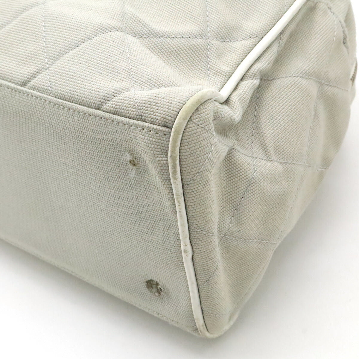 Chanel Canvas Leather Logo Handbag Mini Boston