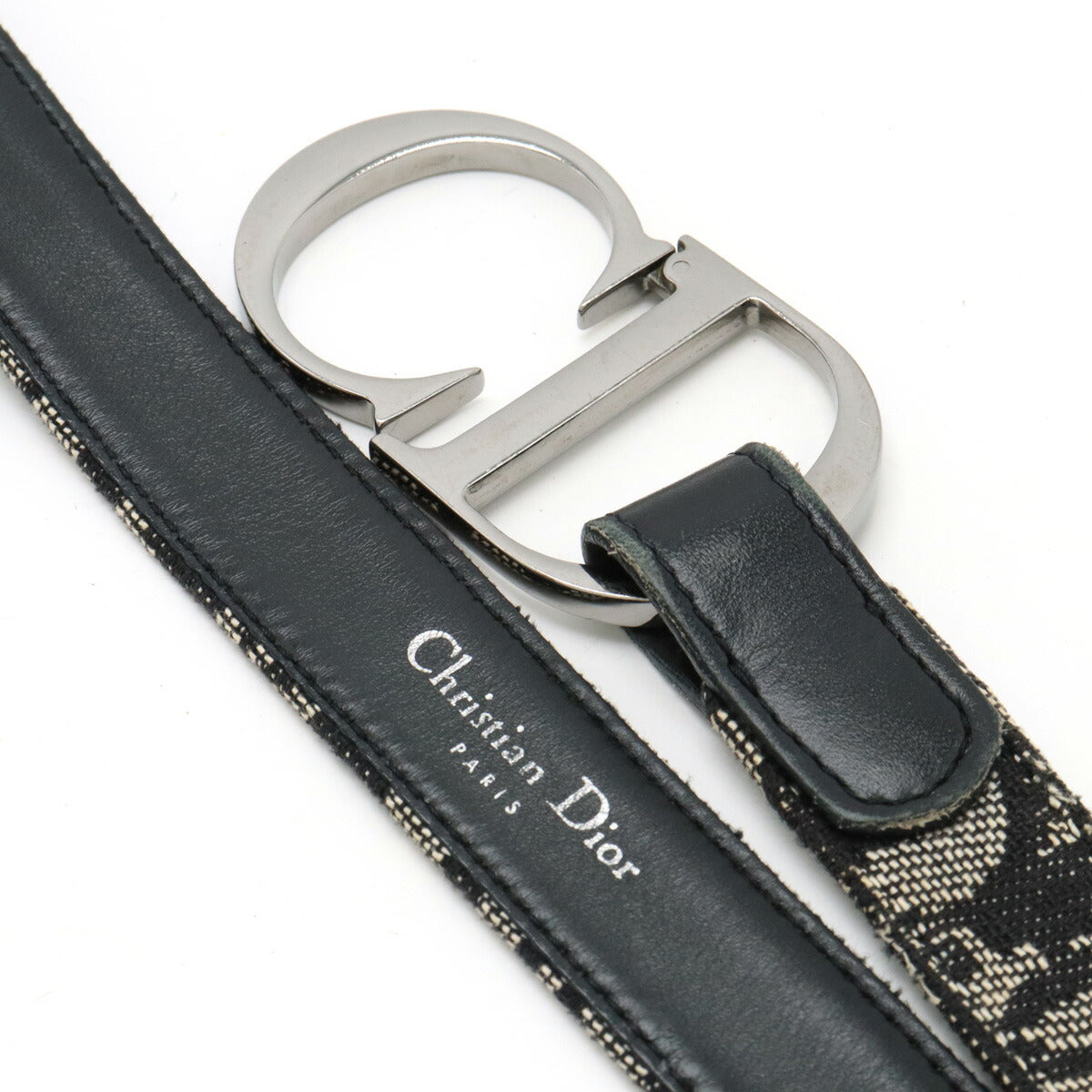 Christian Dior Trotter Canvas Leather Saddle Belt Pouch