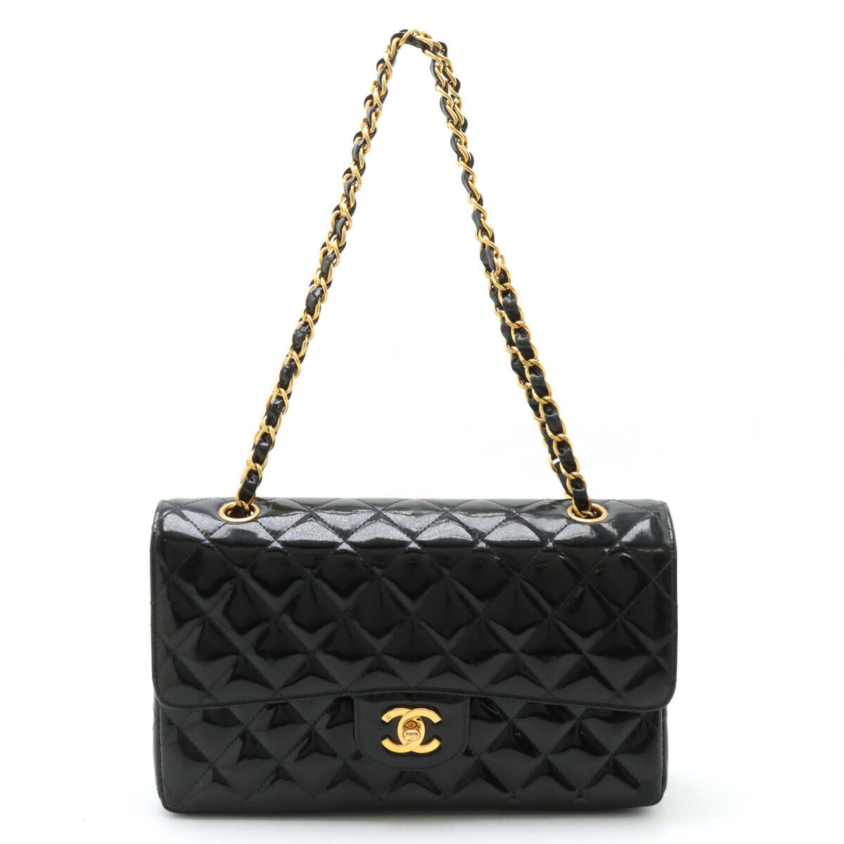 Chanel Matelasse Patent Leather Shoulder Bag