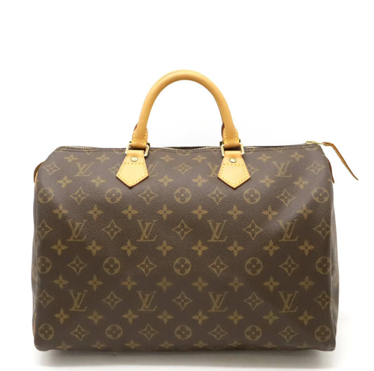 Louis Vuitton Monogram Speedy 35 Handbag Boston Bag M41524