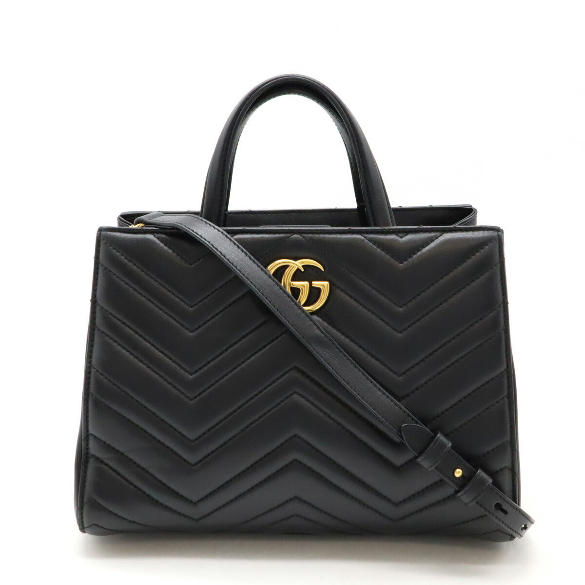 Gucci Quilted Leather GG Marmont 2way Handbag 448054
