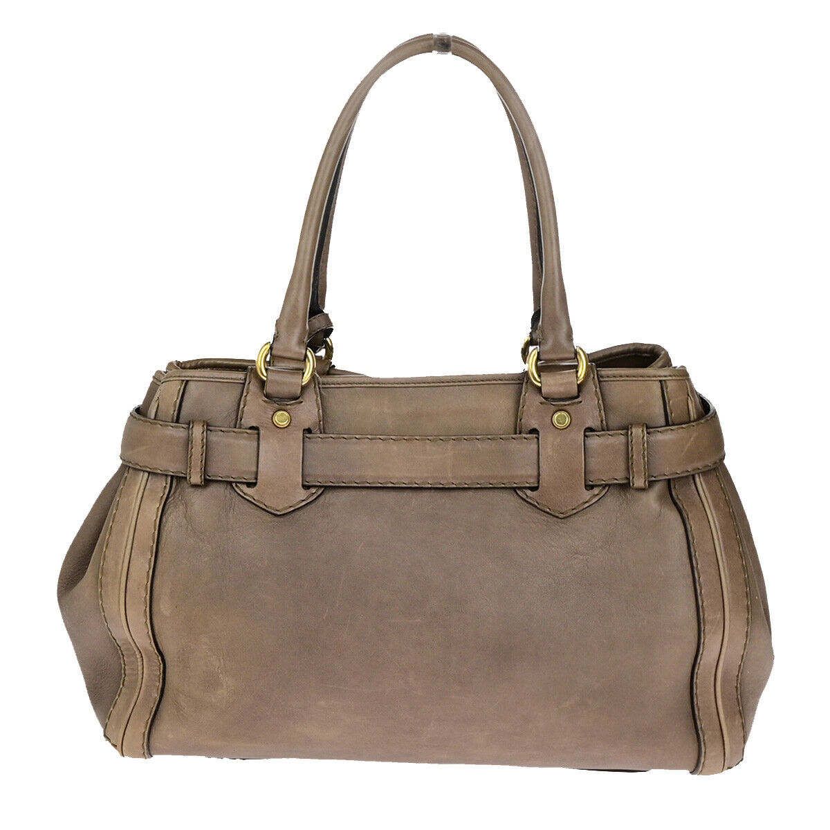 Gucci Running G Brown Leather Shoulder Bag