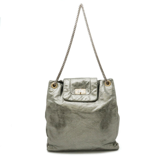 Chanel Metallic Green Leather 2.55 2way Shoulder Bag