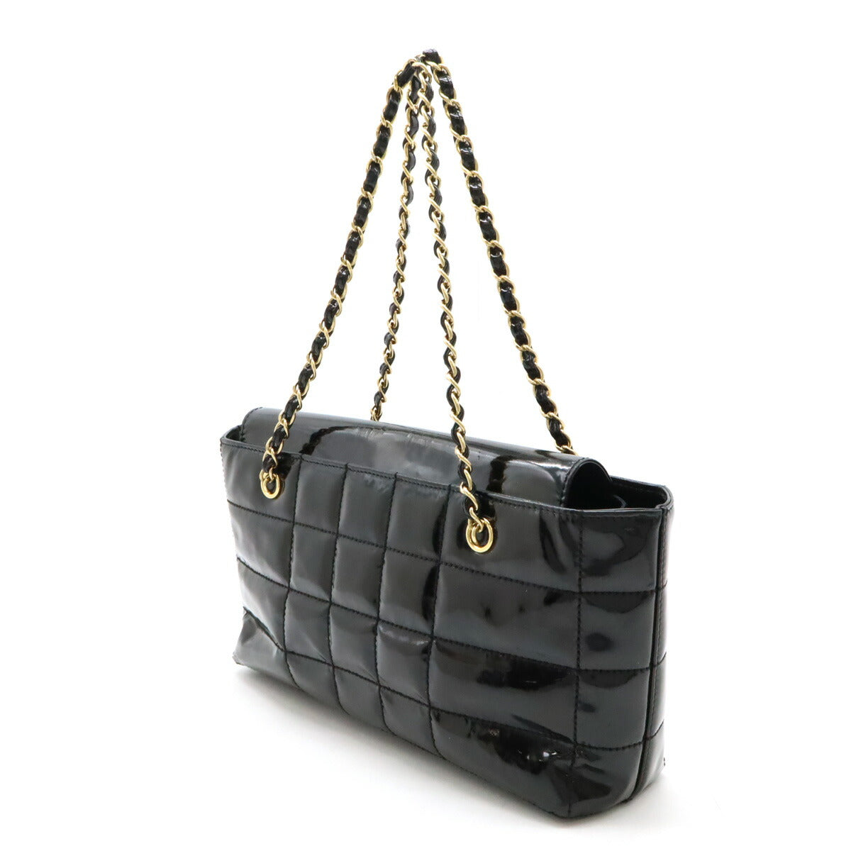 Chanel Chocolate Bar Patent Tote Bag