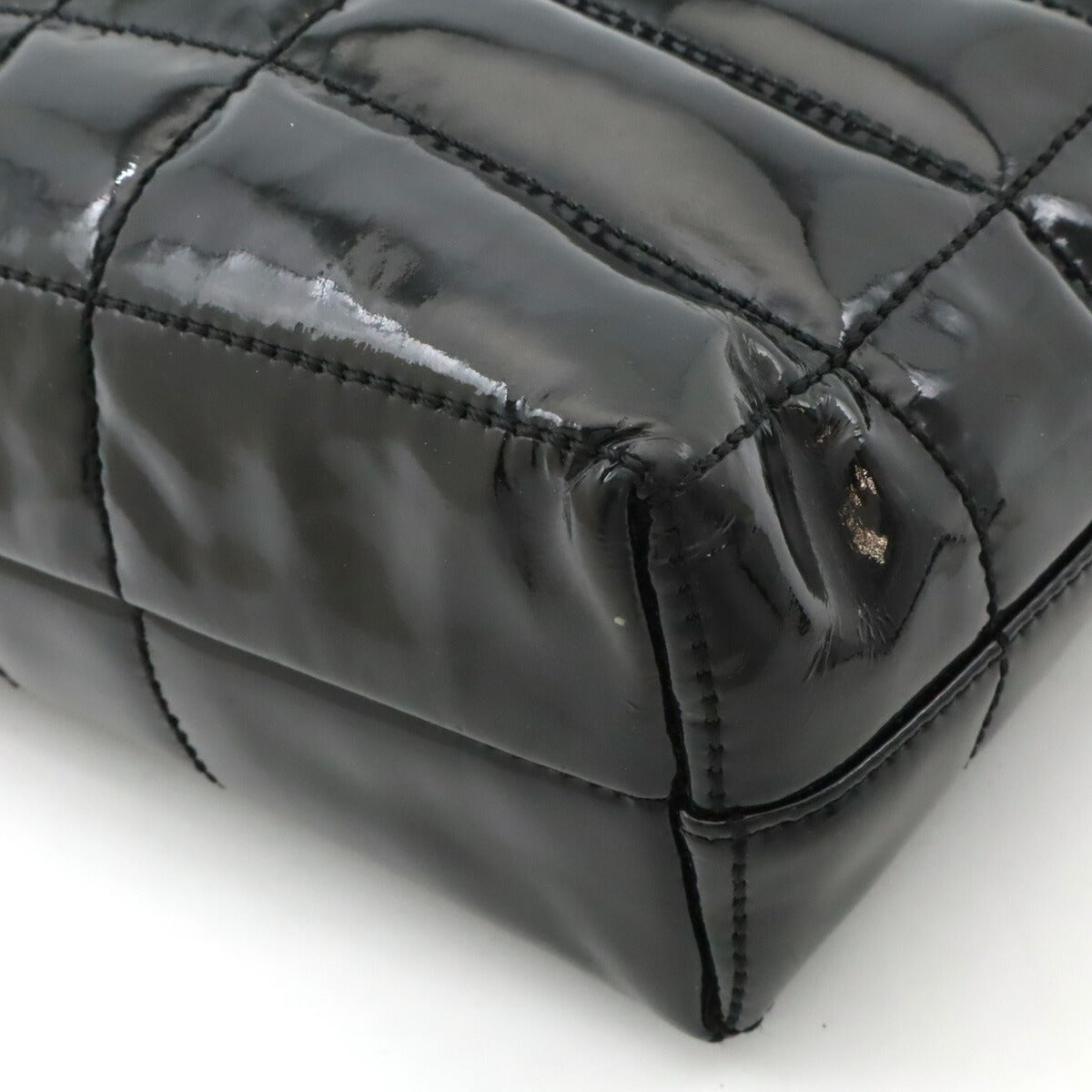 Chanel Chocolate Bar Patent Tote Bag