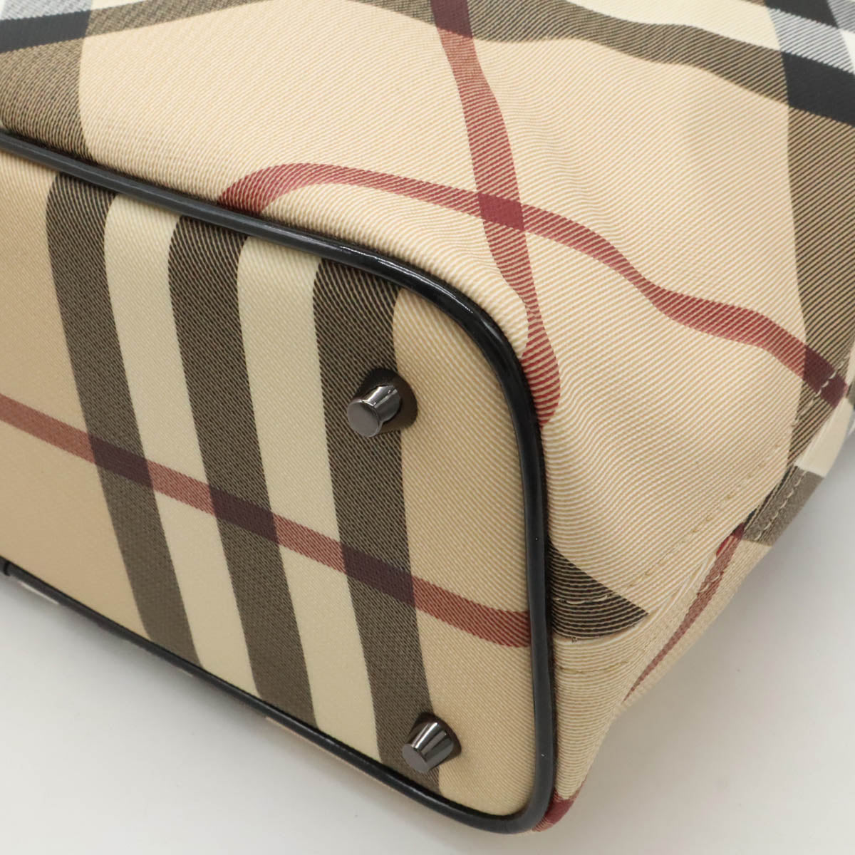 Burberry House Check PVC Patent Leather 2way Tote Bag