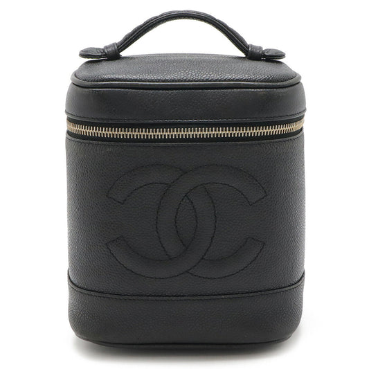 Chanel Caviar Vanity Bag Handbag Black