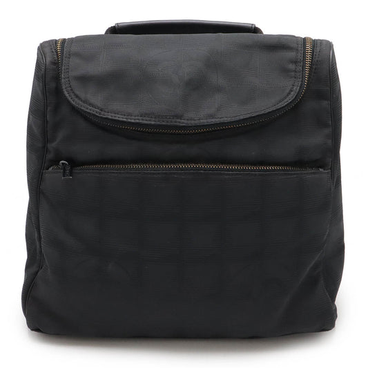 Chanel Nylon Jacquard Leather Backpack A15958