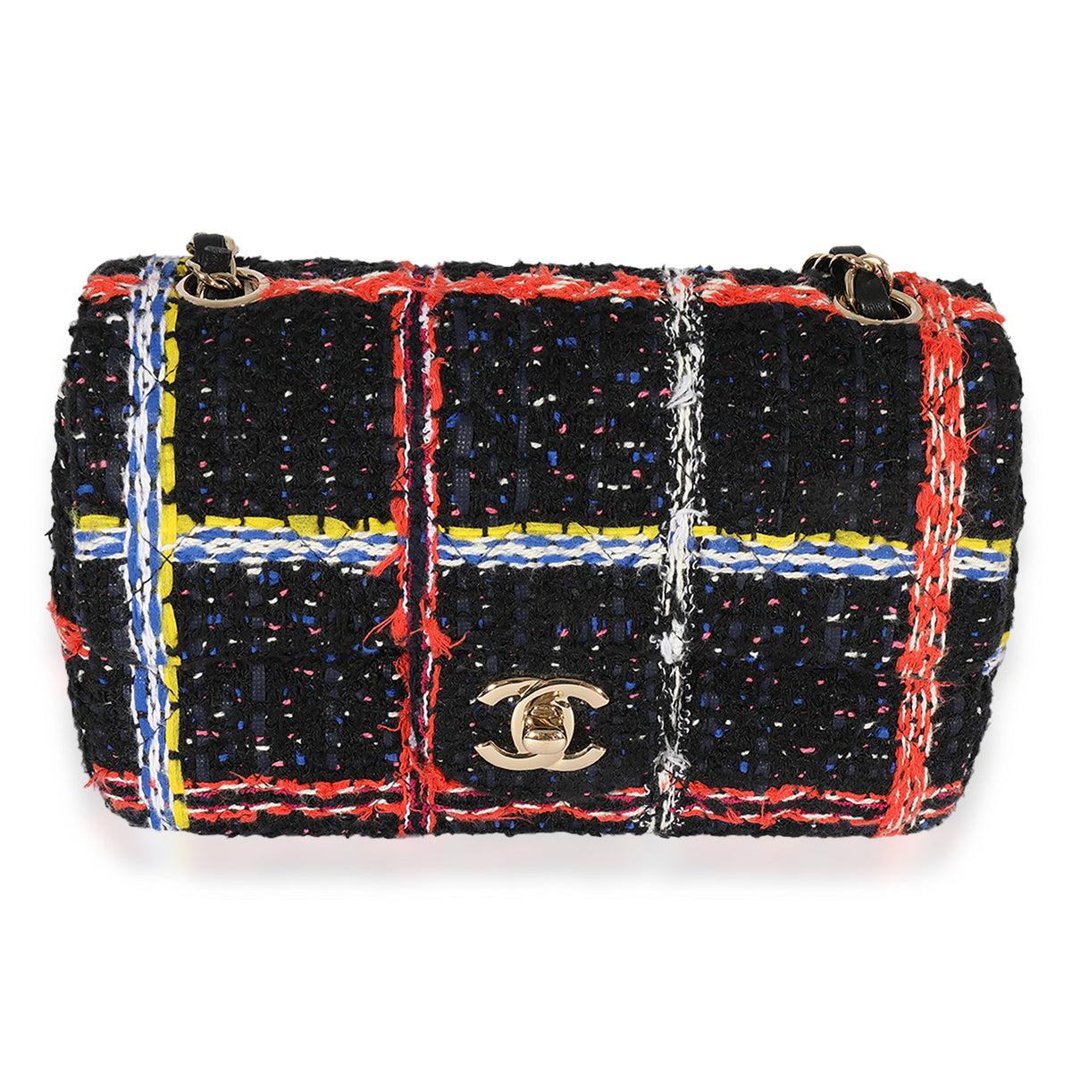 CHANEL Tweed Rectangle Mini Flap