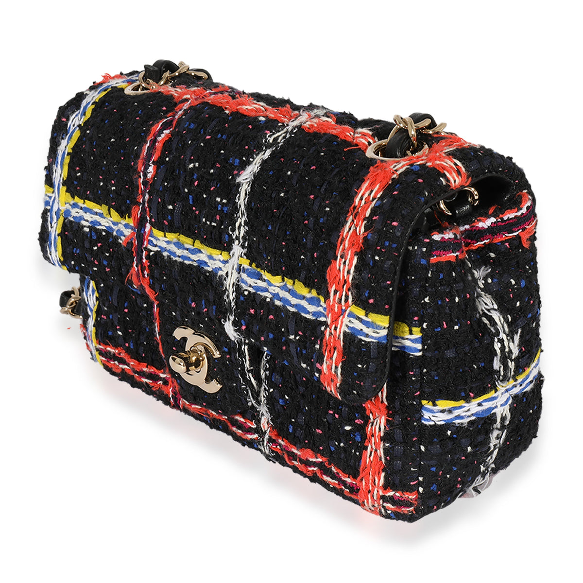 CHANEL Tweed Rectangle Mini Flap