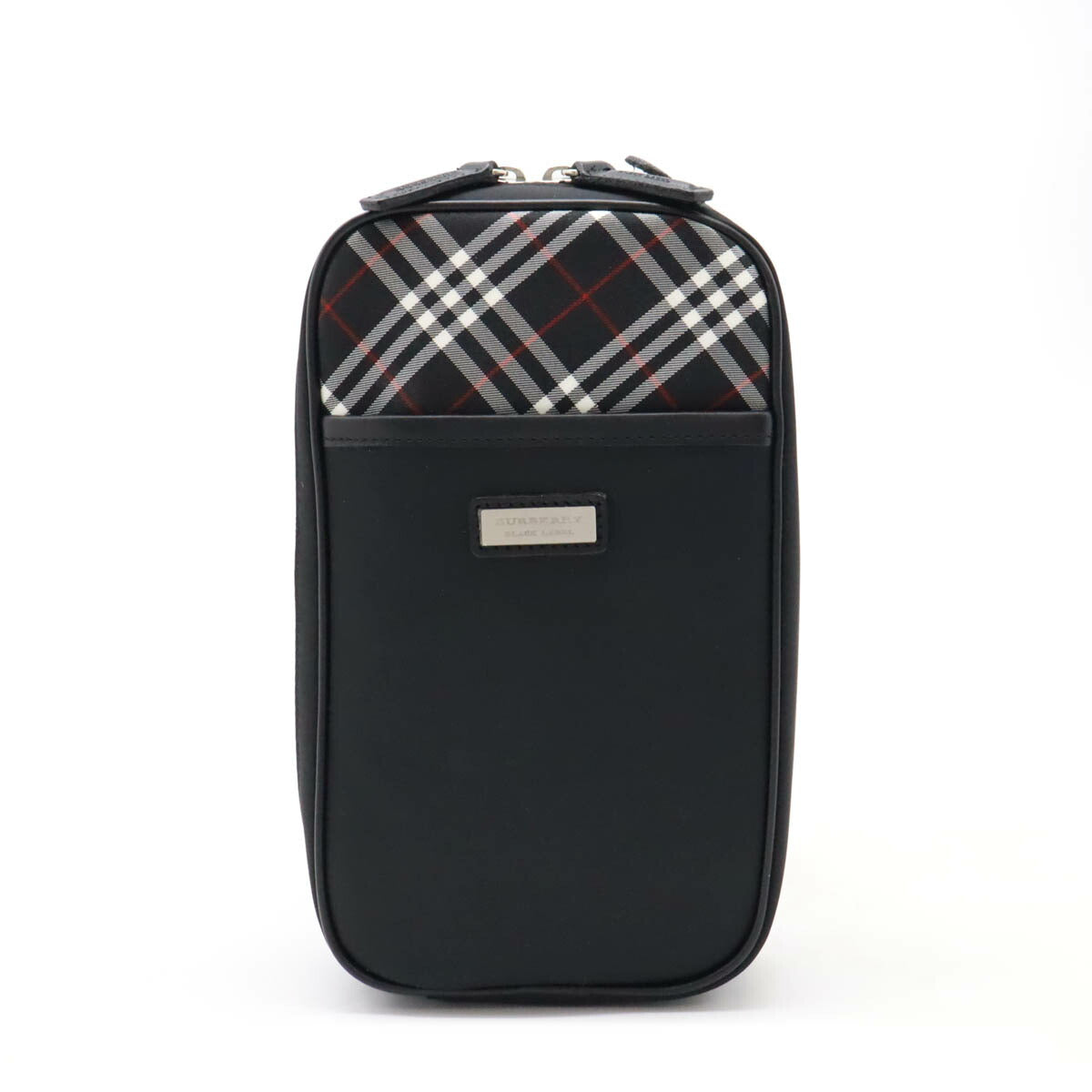 Burberry Black Label Nylon Canvas/Leather Shoulder Bag