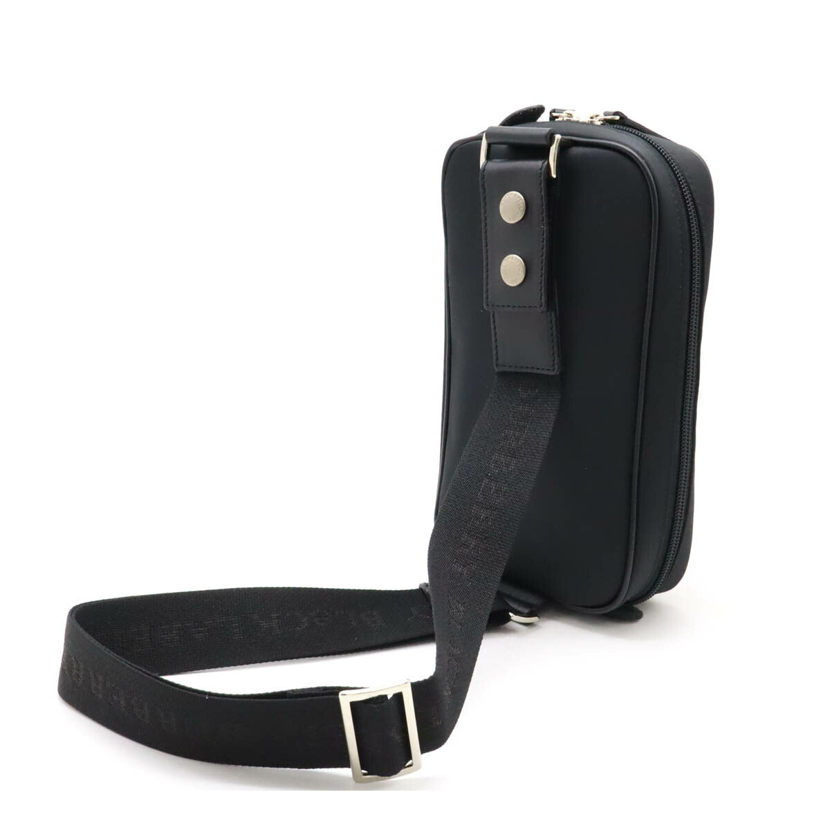 Burberry Black Label Nylon Canvas/Leather Shoulder Bag
