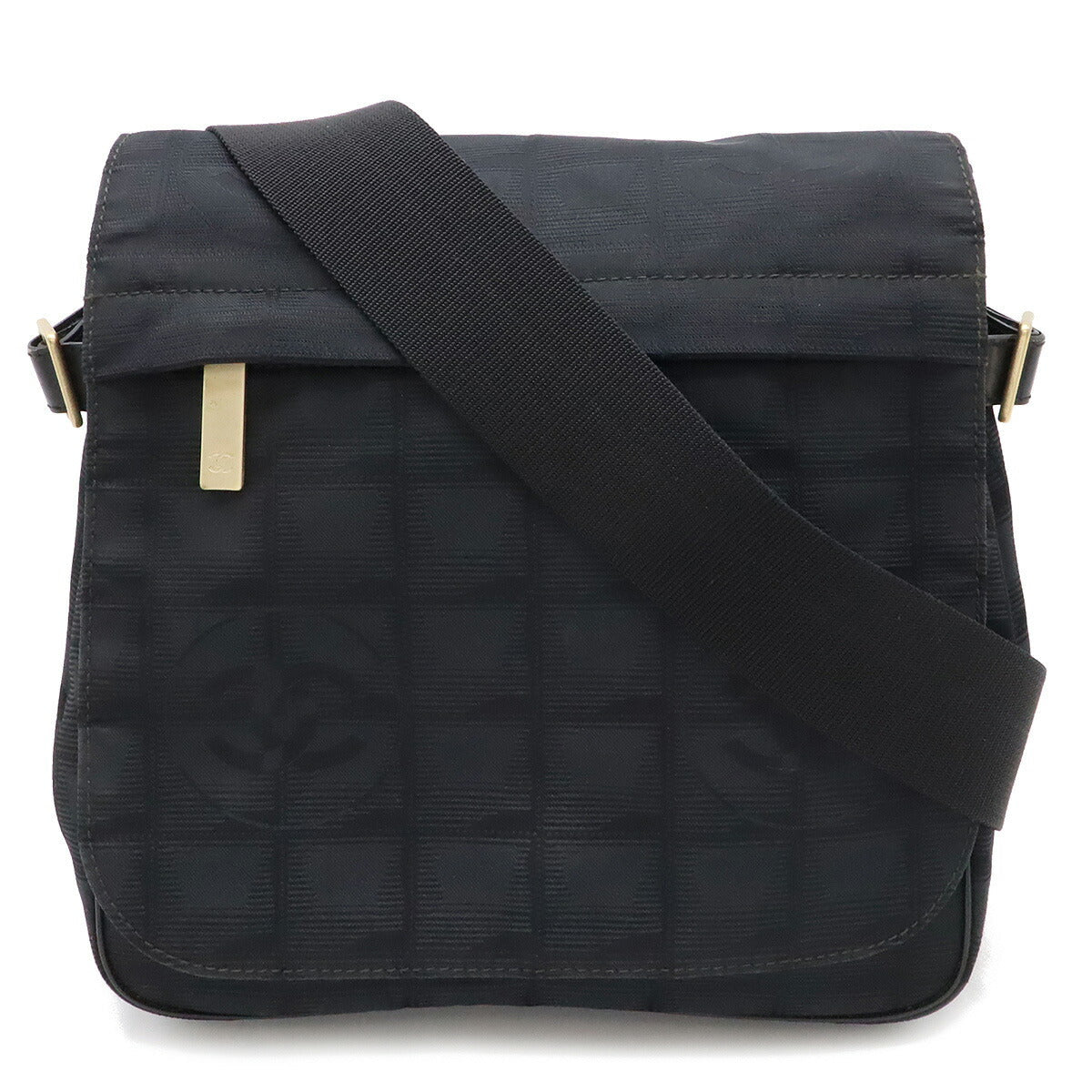 Chanel Nylon Jacquard New Travel Line Shoulder Bag A29347