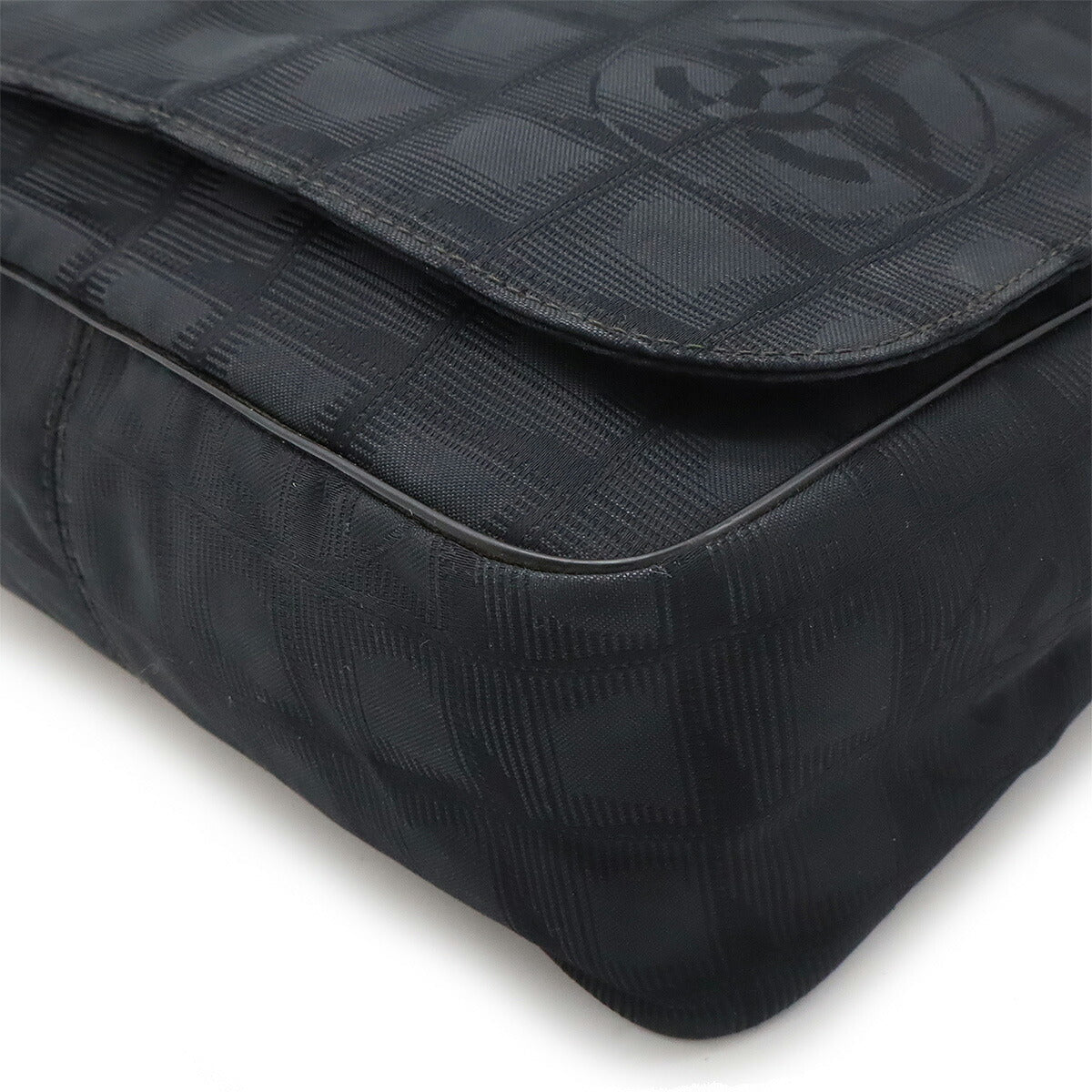Chanel Nylon Jacquard New Travel Line Shoulder Bag A29347