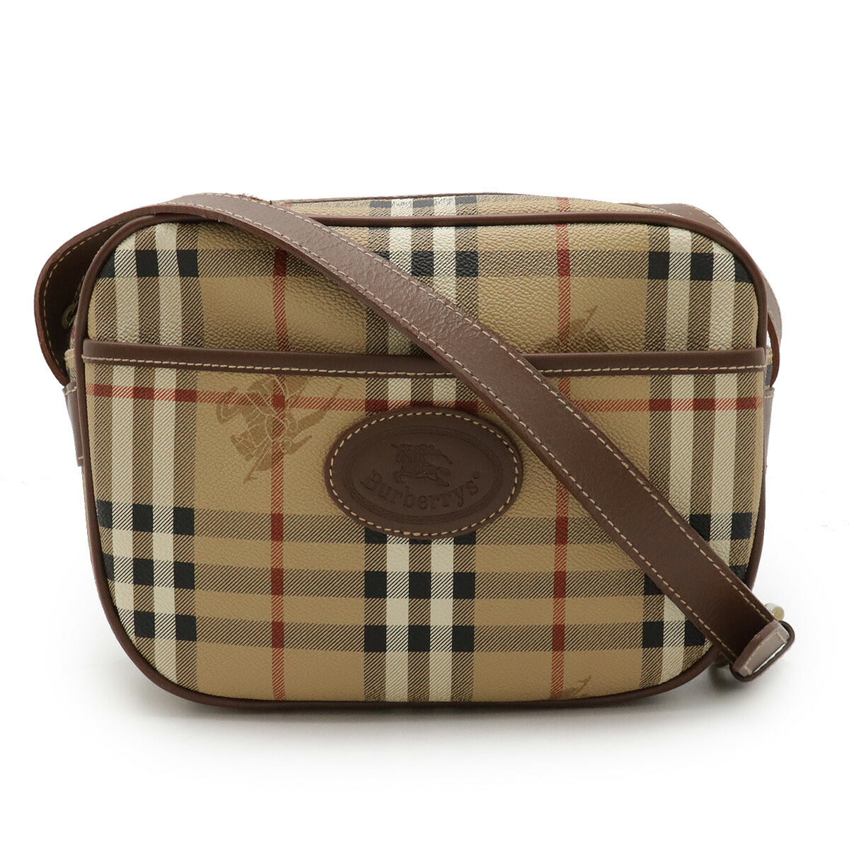 Burberry PVC Leather Shoulder Bag