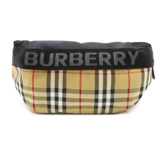 Burberry Nylon/Leather Vintage Check 2way Waist Bag 8026557