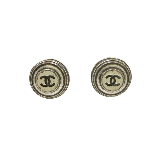 Chanel Coco Mark Round Earrings