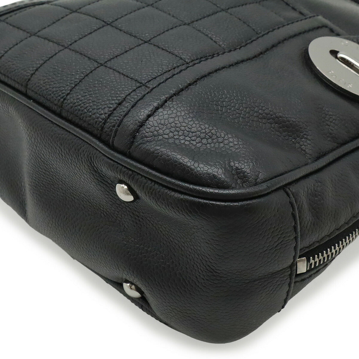 Chanel Choco Bar Caviar Skin Handbag