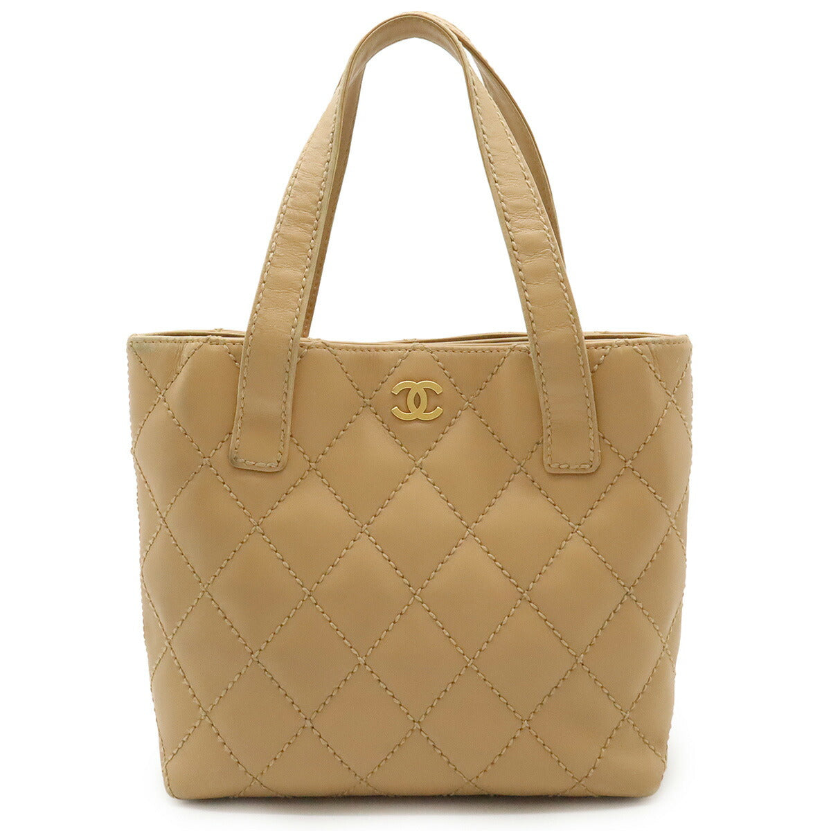 Chanel Wild Stitch Leather Tote Bag