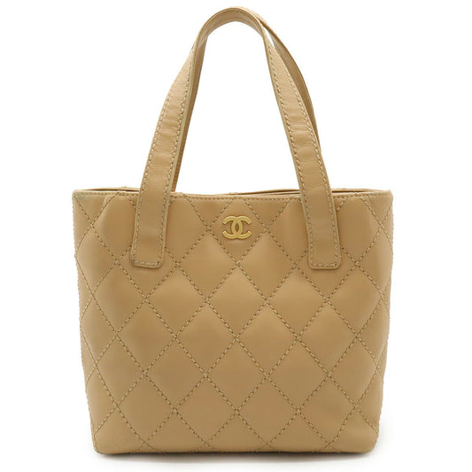 Chanel Wild Stitch Leather Tote Bag