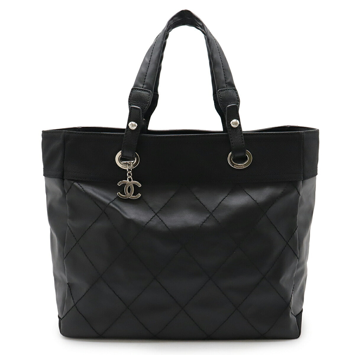 Chanel Paris Biarritz Coated Canvas Tote Bag