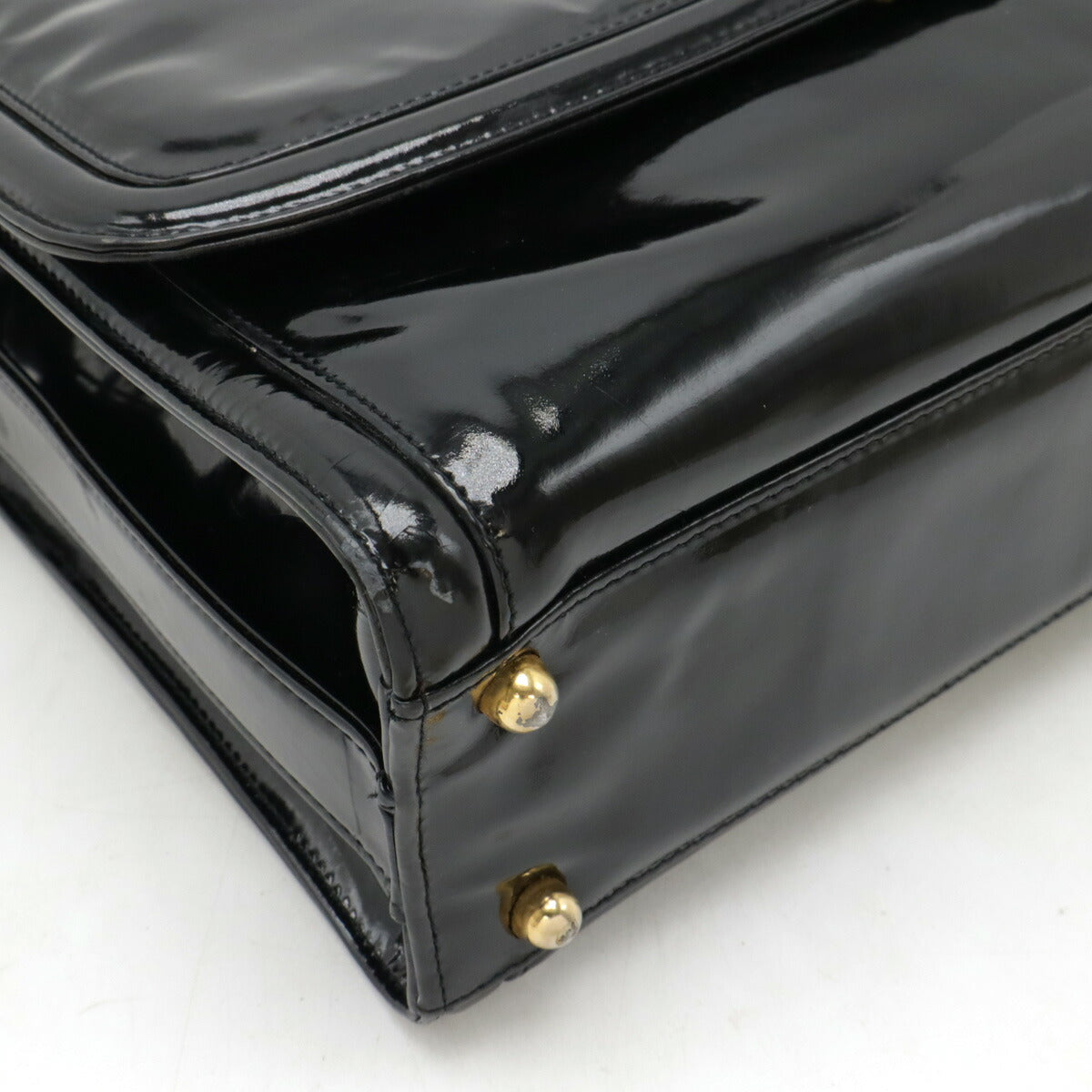 Chanel Coco Mark Patent Leather Shoulder Bag