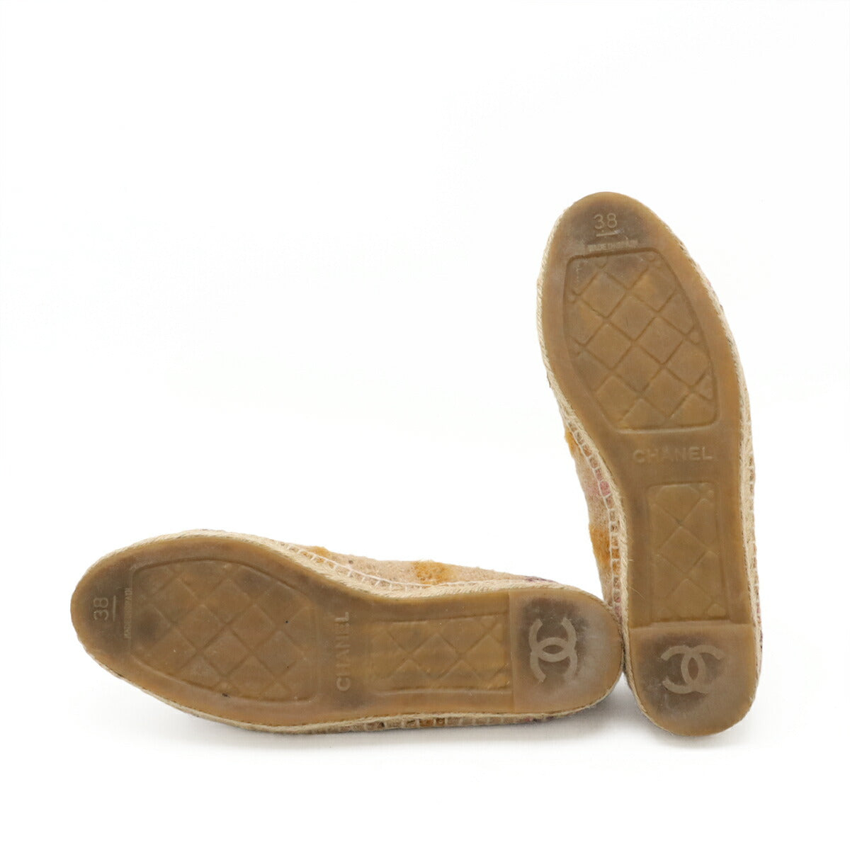 Chanel Linen Wool Flat Shoes