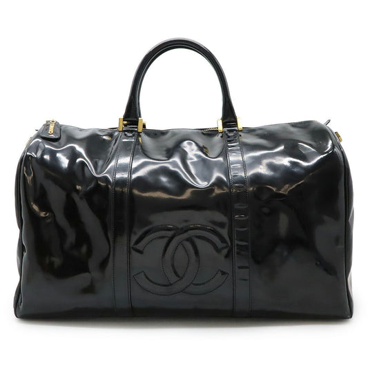 Chanel Coco Mark Patent Leather Boston Bag