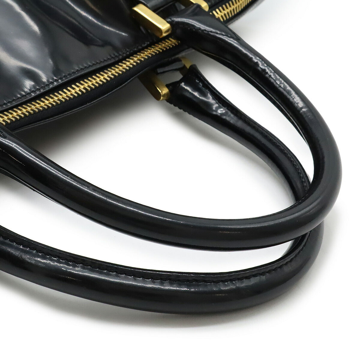 Chanel Coco Mark Patent Leather Boston Bag