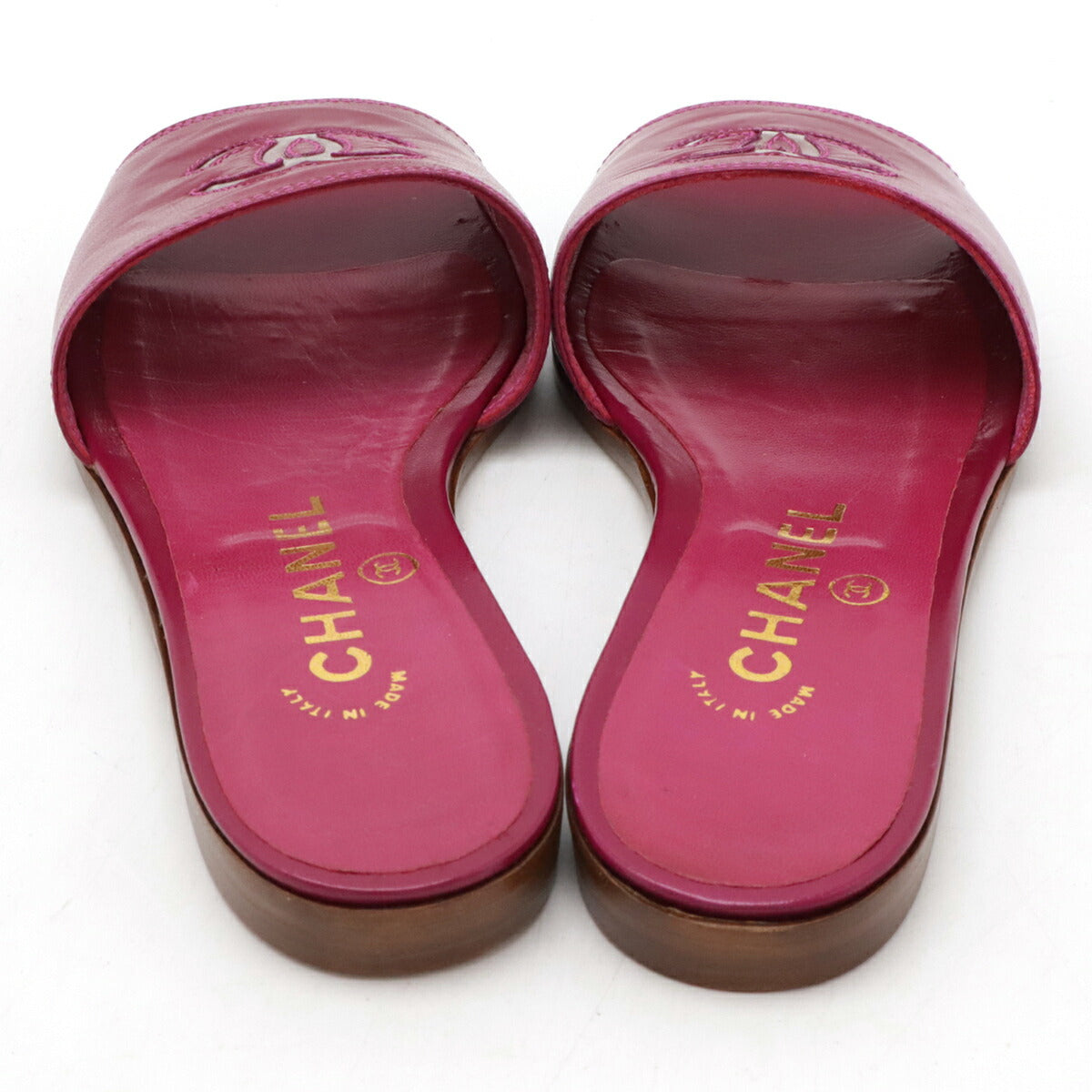Chanel Coco Mark Leather Sandals