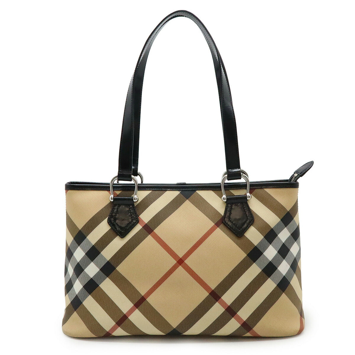 Burberry House Check PVC Leather Tote Bag