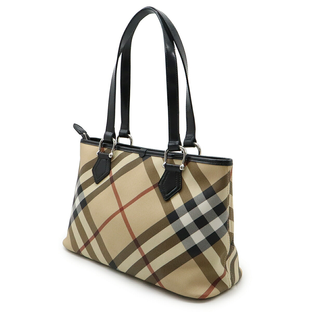 Burberry House Check PVC Leather Tote Bag